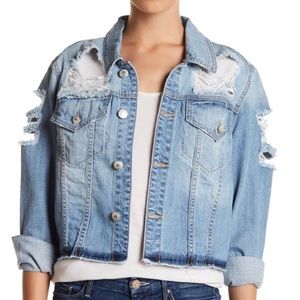 C&C California distressed trucker jean jacket